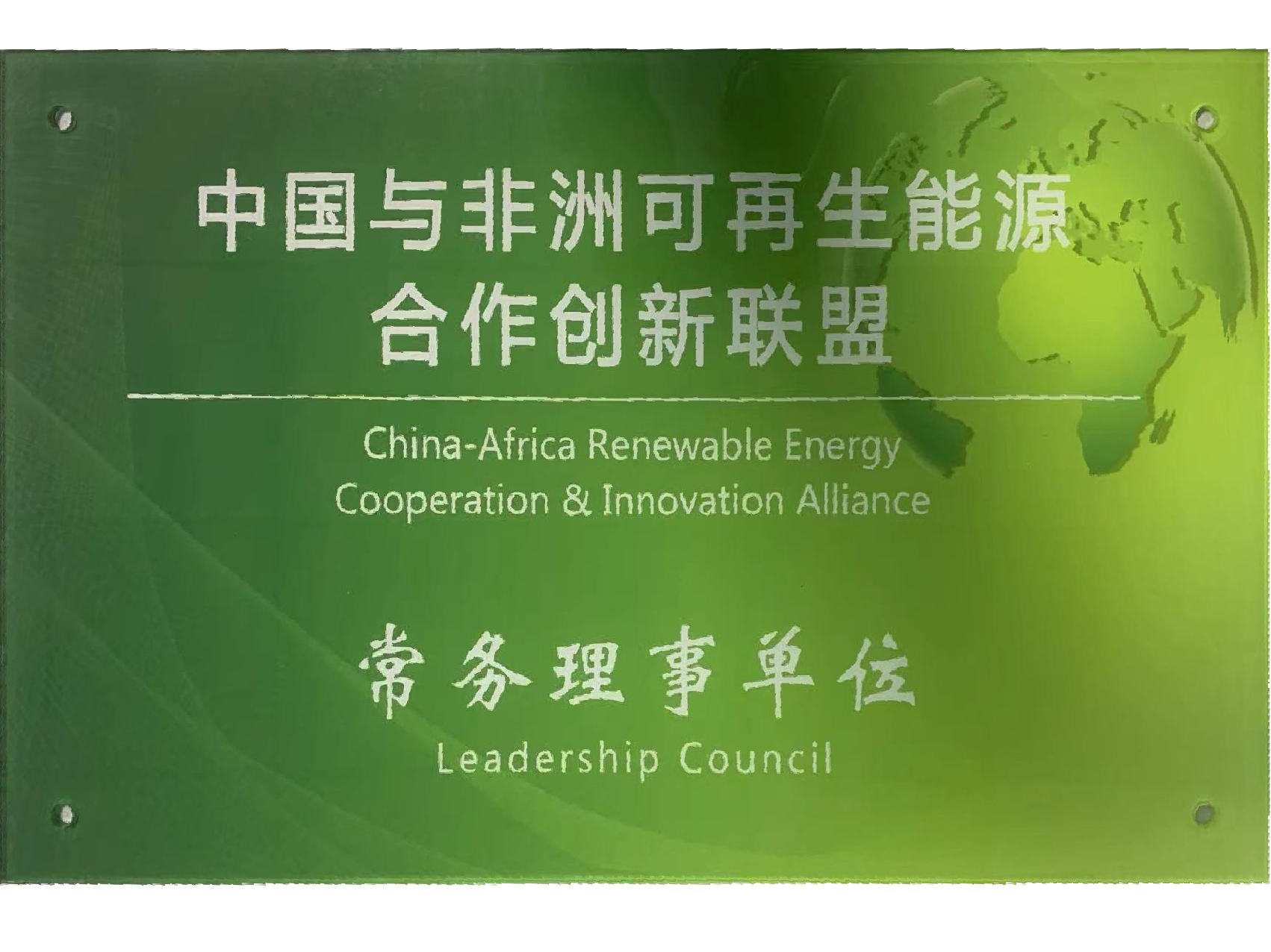 Standing Council Member of the China-Africa Renewable Energy Cooperation & Innovation Alliance