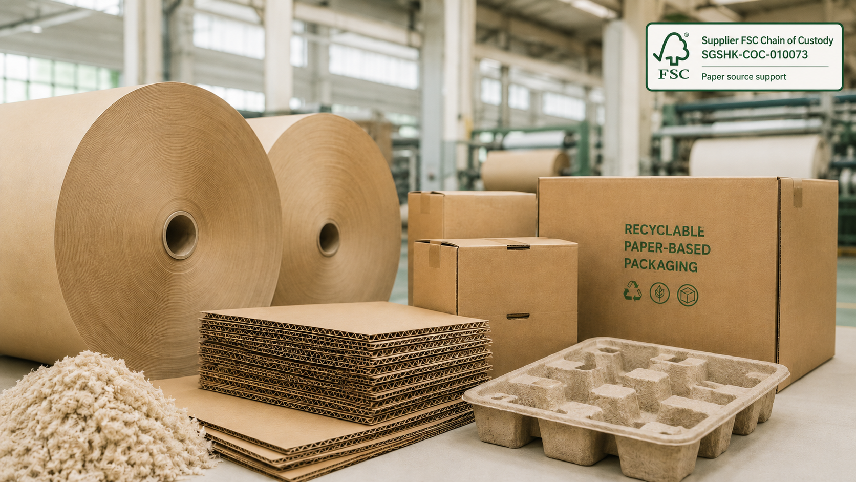 Recyclable paper-based packaging materials at Shenhong